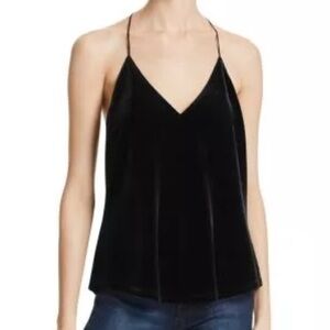 Sunset + Spring Velvet Cami in Black